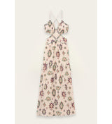 Patterned shoulder dress