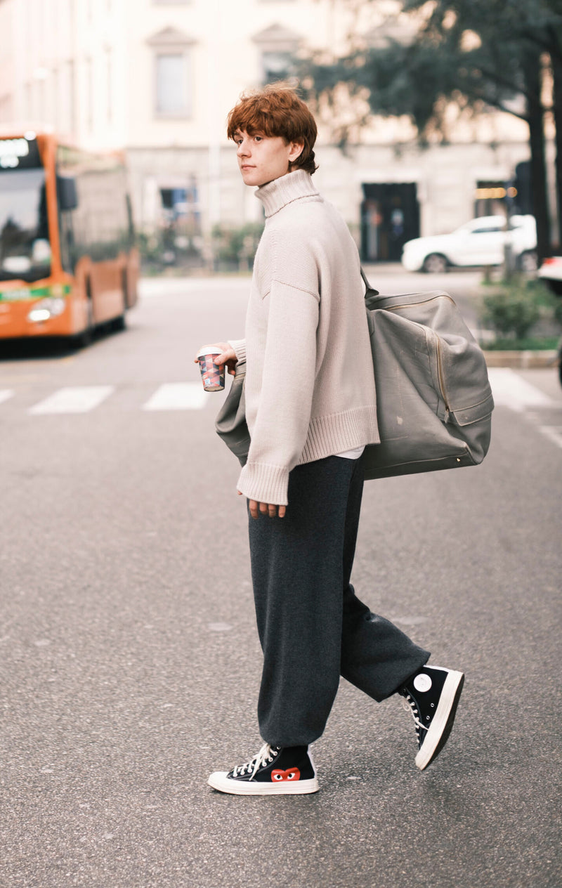 Pantalone jogging in cashmere