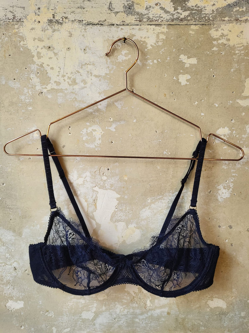 Dark blue lingerie