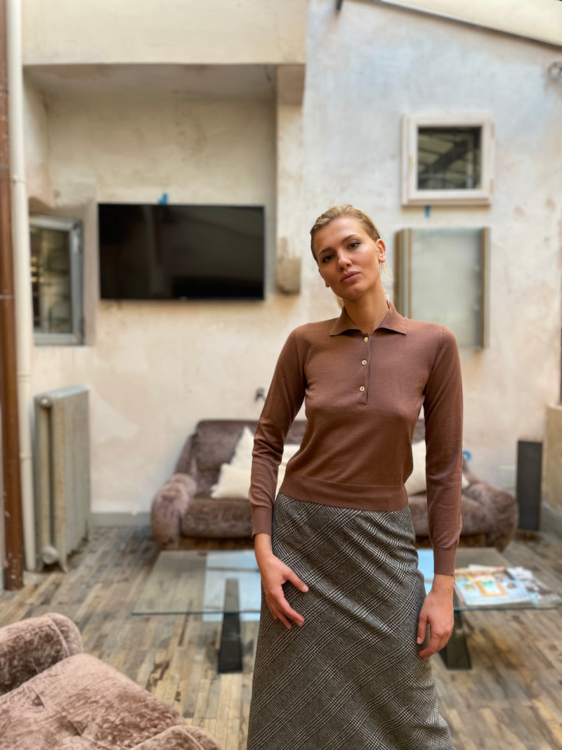 Polo in light cashmere